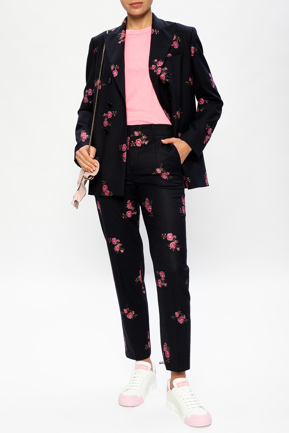 SchaferandweinerShops Tonga - Floral - printed blazer Red